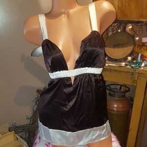 Bebe silk blouse top S NWT